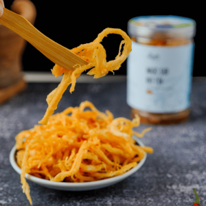 Mực Sợi Bơ Tỏi – Thơm Bơ Cay Nhẹ (Must Try)